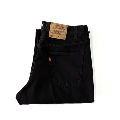 90's Levi's 550 "Super Black" Denim Pants W38 USA製