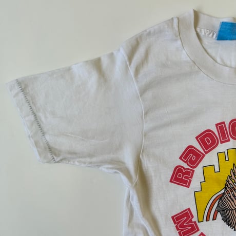 80's Screen Stars "Radio City Music Hall" "Water Print" Tシャツ USA製 (fits ～XS)