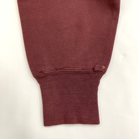 80's CHAMPION RW SWEAT "完全目なし" Solid Burgundy Lサイズ USA製