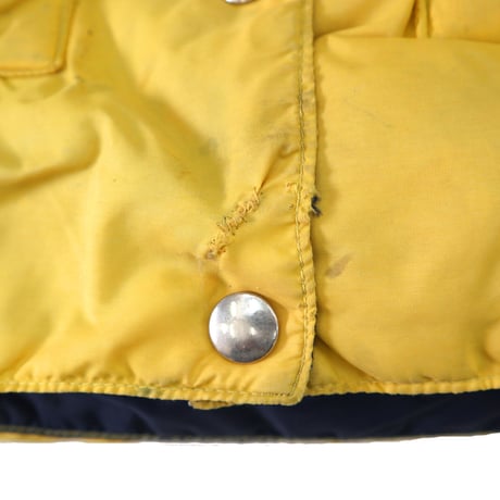 70's Rocky Mountain Featherbed ダウンベスト Yellow×Brown 11/12サイズ