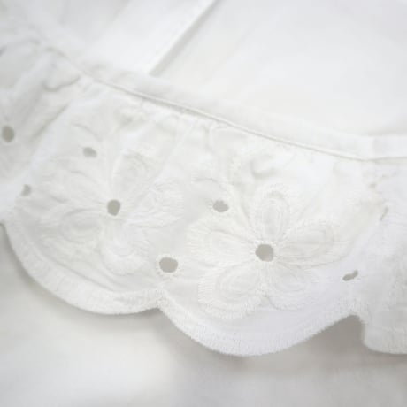 "Women's" 80's～ EURO Vintage Cotton Blouse