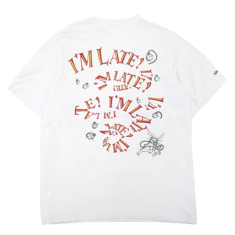 90's ANDAZIA Alice in Wonderland "白ウサギ" プリント Tシャツ Lサイズ USA製