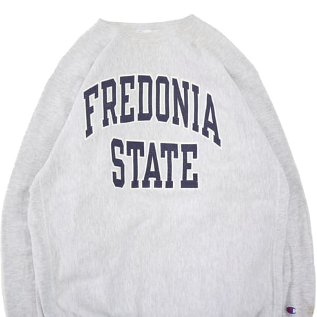 90's CHAMPION RW SWEAT "FREDONIA STATE" Grey XXLサイズ USA製