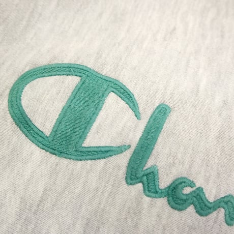 90's CHAMPION RW SWEAT "Script Embroidery" Lサイズ USA製