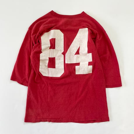 80's CHAMPION "WISCONSIN 84" "両面" Football Tee Lサイズ USA製