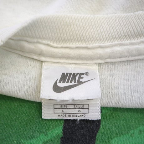90's NIKE "Eric Cantona" 染み込み プリント Tシャツ Lサイズ IRELAND製