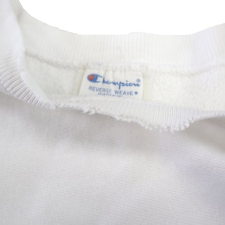 80's CHAMPION RW SWEAT "IOWA 42" 黒プリント White XXLサイズ USA製