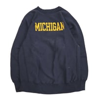 80's CHAMPION RW SWEAT "MICHIGAN" Navy XXLサイズ USA製
