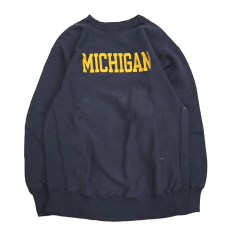 80's CHAMPION RW SWEAT "MICHIGAN" Navy XXLサイズ USA製