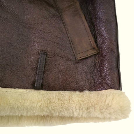 ～00's Mouton Leather "B3 Type" Sherpa Jacket Lサイズ