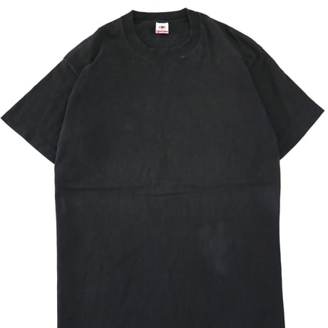 80's～90's Fruit of the loom "Solid Black" Tee XLサイズ USA製