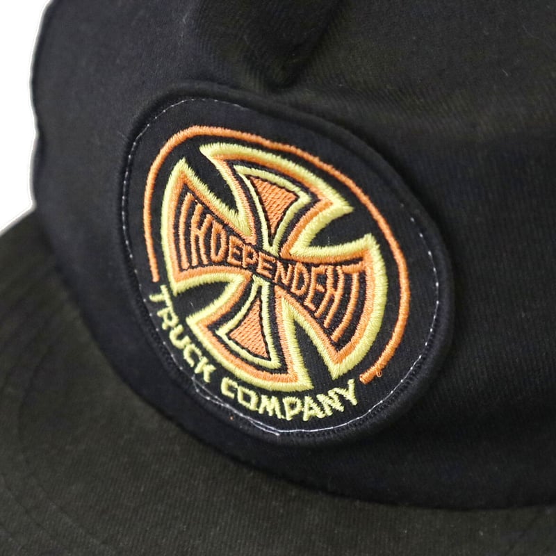 90's OLD INDEPENDENT 5-Panel Cap Black×Yellow |