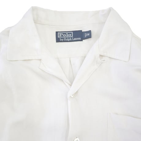 90's～00's Polo by Ralph Lauren Linen×Silk Open Collar Shirt Mサイズ
