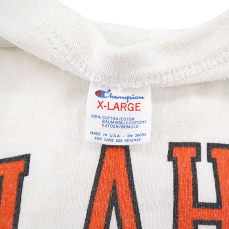 80's CHAMPION "OKLAHOMA STATE" プリント Tシャツ XLサイズ USA製