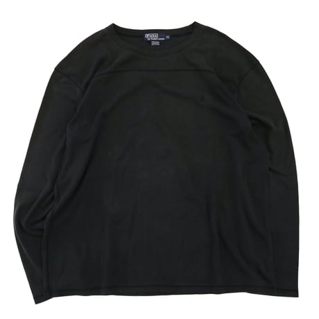 90's～ Polo Ralph Lauren "Solid Black" LS Football Tee XLサイズ USA製