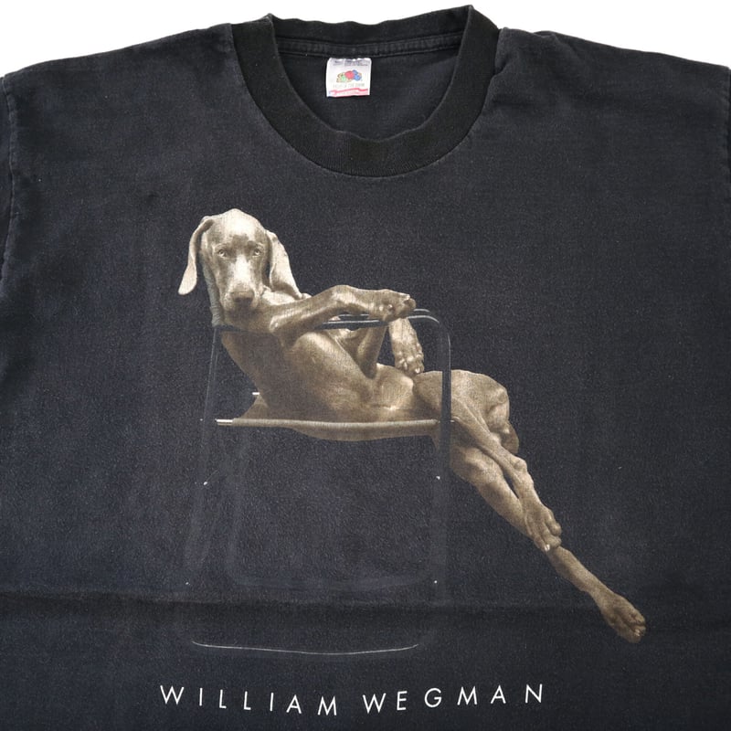 90s ウィリアムウェグマン 犬 フォト tシャツ ビンテージ usa old 古着 90s WILLIAM WEGMAN 犬 アニマル フォト アート Tシャツ XL