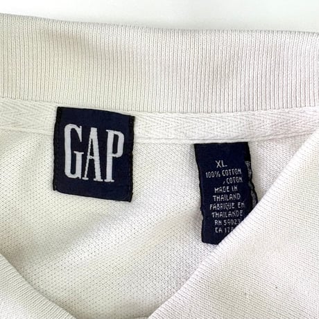 90's OLD GAP "鹿の子" LS Polo Shirt XLサイズ