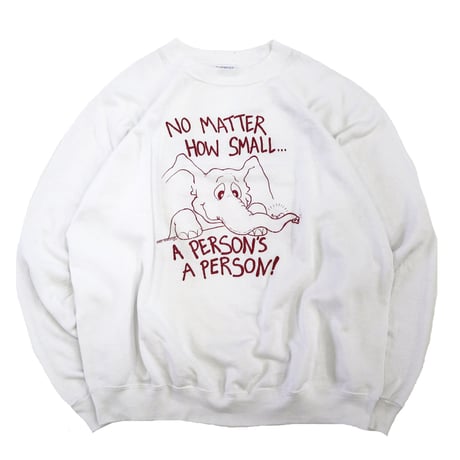 80's OLD Hanes "Choose Life" 両面 プリント スウェット XLサイズ USA製