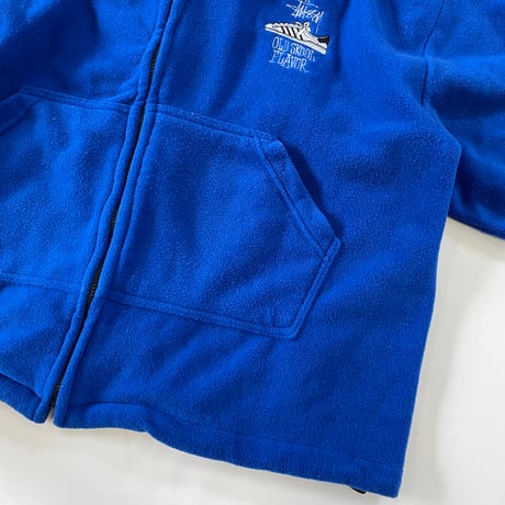 "Rare" 90s OLD STUSSY "Old Skool" Fleece Parka USA製