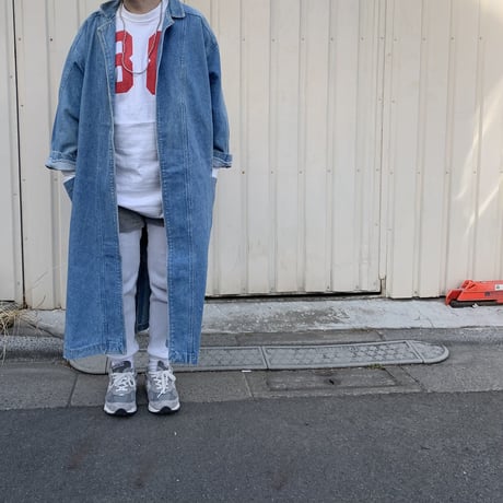 80's～90's MADE IN THE SHADE GARMENT Denim Long Coat Mサイズ USA製