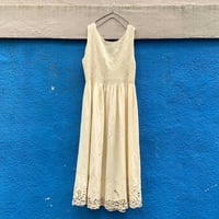80's～ No Sleeve Rayon One Piece Lサイズ