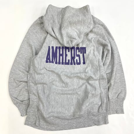 80's CHAMPION RW SWEAT PARKA "AMHERST" "両面" "染み込み" XLサイズ USA製