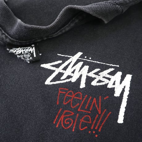 80's～90's OLD STUSSY 黒タグ "Feelin' Irie" Tシャツ XXLサイズ USA製