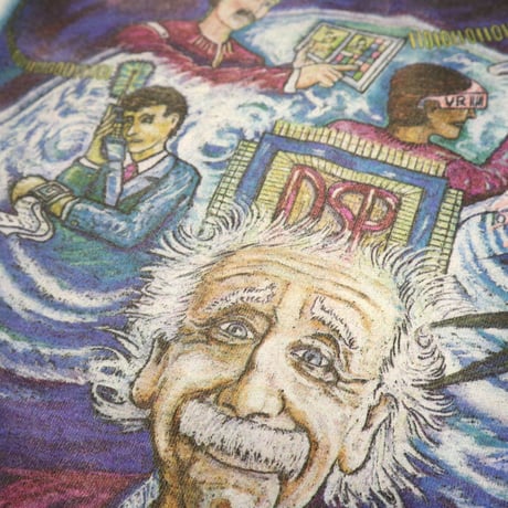 90's Fruit of the loom "Einstein" "両面" Tシャツ Lサイズ