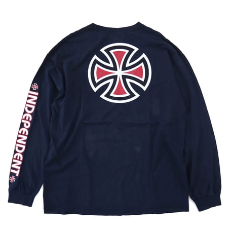 00's INDEPENDENT "IRON CROSS" プリント LS Tシャツ