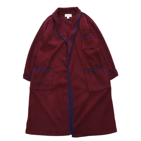 80's～90's L.L. Bean "Fleece" ロング ガウン コート Wine Mサイズ USA製