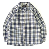 ～00's America Eagle Open Collar Flannel Shirt Lサイズ