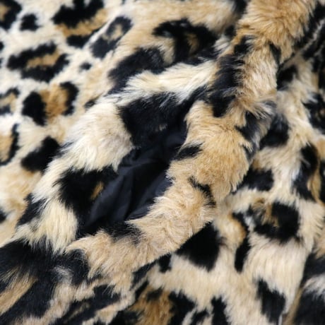 "Unisex" 80's～90's Animal Pattern Fake Fur Coat Jacket