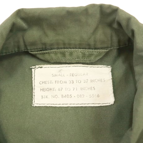 "Special" 60's US ARMY Jungle Fatigue Jacket "2nd" SMALL-REGULAR