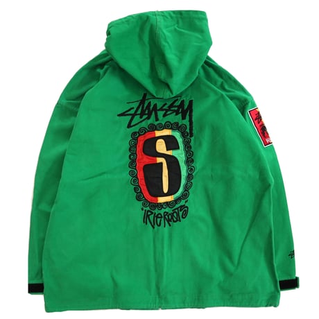 90s～ OLD STUSSY "IRIE ROOTS" Full Zip Jacket