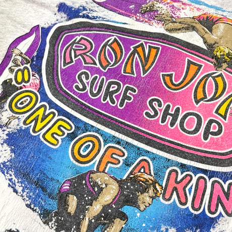 90's～ RON JON 両面 両袖 プリント LS Tシャツ
