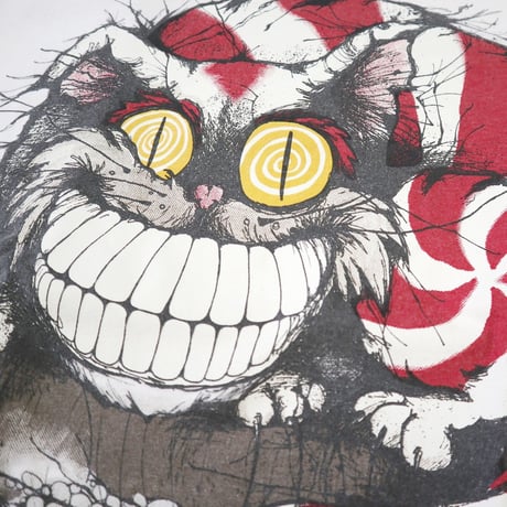 90's ANDAZIA Alice in Wonderland "チェシャ猫" プリント Tシャツ Mサイズ USA製