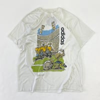 ～90's Adidas "Water Print" Tシャツ