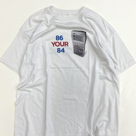 00's unknown "Casio" 両面 プリント Tシャツ