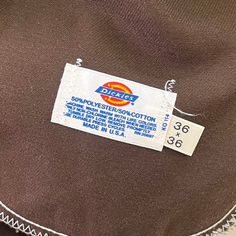 "Rare" 80's Dickies "チビタグ" Work Pants W36 USA製