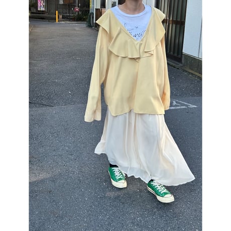 ～90's Natural Resources Frill Blouse