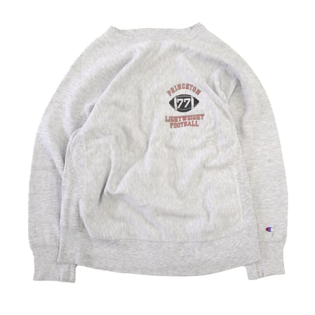 80's CHAMPION RW SWEAT "PRINCETON 77" 4段 プリント Grey Lサイズ USA製