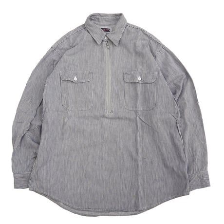 80's BIG MAC "ハーフジップ" Hickory Work Shirt