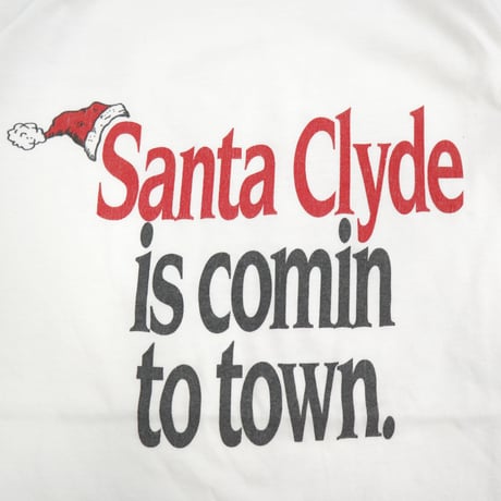90's Clyde Drexler "サンタクロース" 両面 プリント Tシャツ White