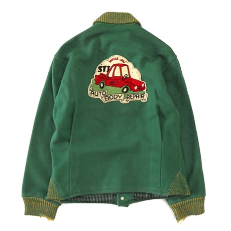 50's～60's Bonwitt Wool Pharaoh (Car Club) Jacket Green