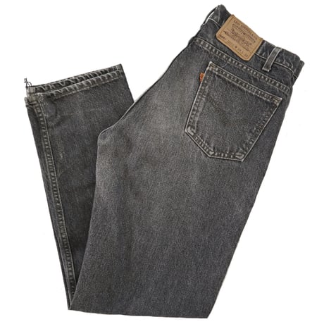 90's Levi's 505 "先染め" "ゴマ塩" Black Denim Pants W34 USA製