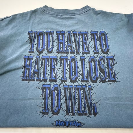 90's～ NO FEAR "YOU HATE TO HATE～" 両面 プリント Tシャツ XLサイズ USA製
