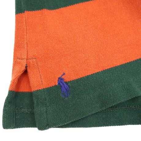 90's Ralph Lauren "鹿の子" "Wide Border" LS Tee Lサイズ USA製