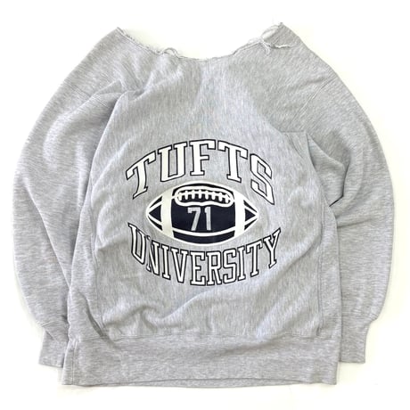 90's CHAMPION RW SWEAT "Hood Cut" "TUFTS～" "両面" XLサイズ USA製