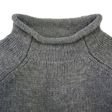 ～00's J.CREW "Roll Neck" Wool Sweater Grey Mサイズ