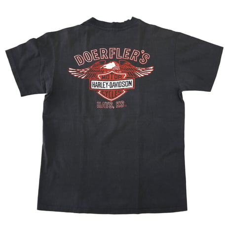 80’s Hanes "Harley Davidson" "DOERFLER'S" Tシャツ USA製